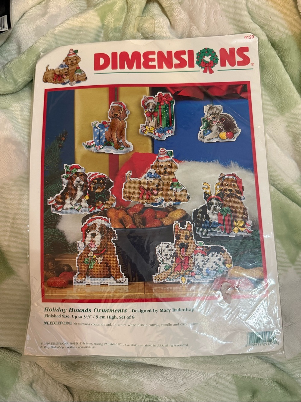 New Dimensions Holiday Hounds Ornaments Cross Stitch Kit - 9120 Multicolor